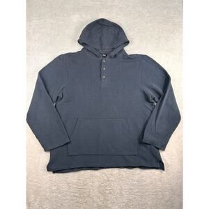 Line Of Trade Sweatshirt Mens L Blue The Breakers Beach Henley Hoodie Pullover